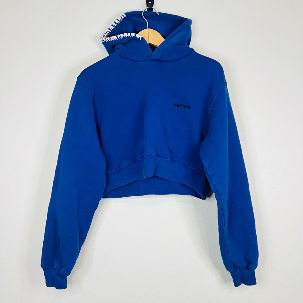 Madhappy Blue Cropped Hoodie size Xs